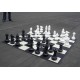 Šachy zahradní plastové MINI, včetně šachovnice